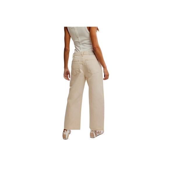 We the Free Deep Trance Dropped Boyfriend Jeans in casual khaki, size 33 NWT - Picture 8 of 9